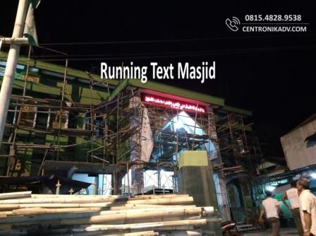 Running text masjid