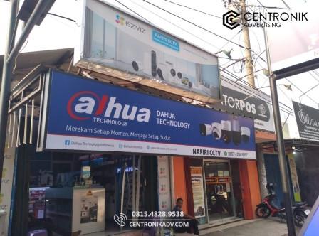 Neon Box CCTV Semarang: Visual Brand Dahua di Toko Nafiri CCTV Semarang