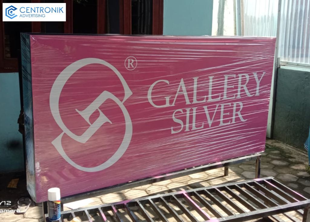 Papan Nama Gallery Silver Ajibarang - Centronik Advertising