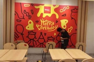 Wall Sticket Richeese Factory - Centronik Advertising