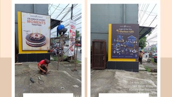 Proyek Penggantian Visual Neon Box Dapur Cokelat Semarang | Centronik Advertising