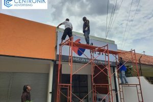 Proyek Neon Box Akrilik MSIG Life Insurance di Semarang β Branding Kantor Agen Mandiri