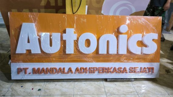 Proyek Huruf Timbul Akrilik Autonics β PT Mandala Adhi Perkasa Sejati