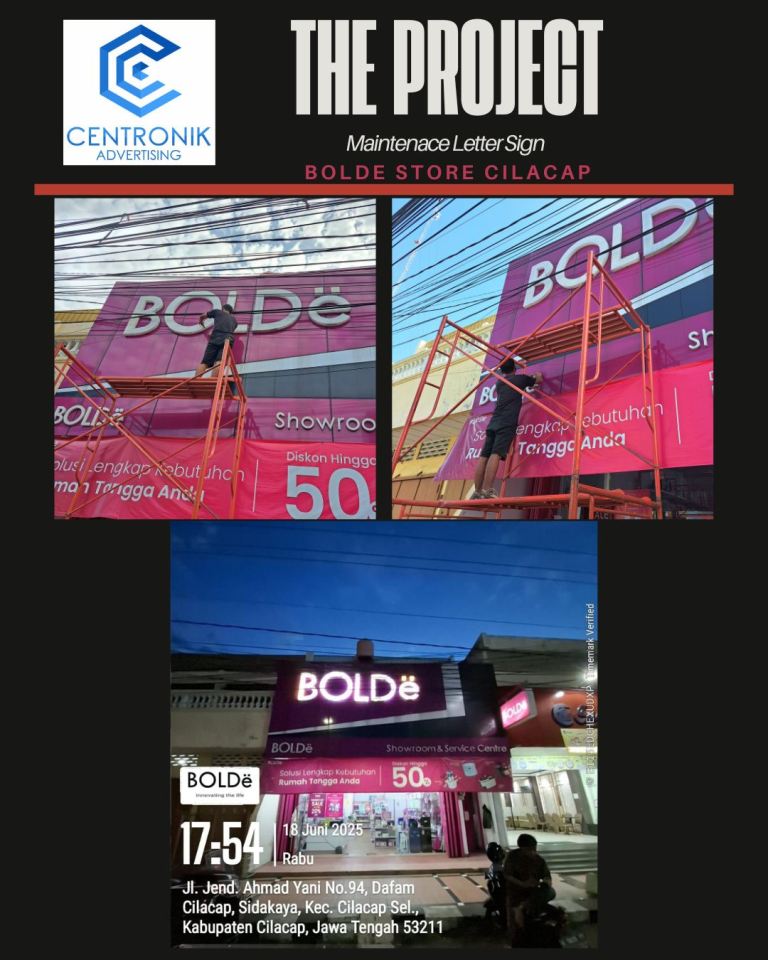 Jasa huruf timbul Cilacap profesional, Jasa huruf timbul Cilacap profesional, Huruf timbul akrilik untuk toko di Cilacap