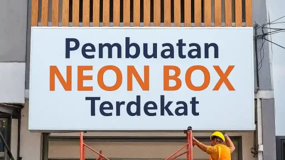 Pembuatan Neon Box Terdekat untuk Toko & Usaha | Centronik