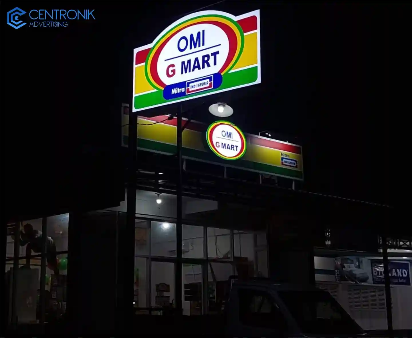 Vendor Neon Box Omi Mart Jawa Tengah