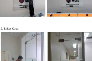 Pemasangan Signboard dan Stiker Kaca Kantor MSIG Yogyakarta | Portofolio Centronik Advertising